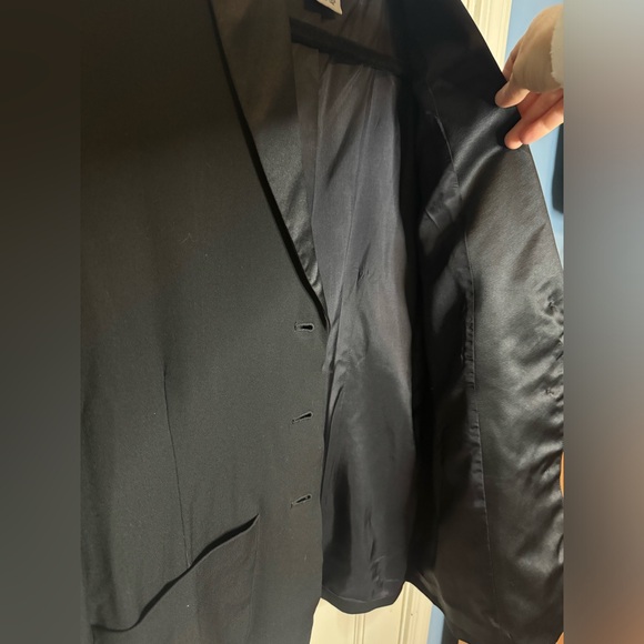 Gap Wool Blend Lined Black Blazer Size 4 Oversized - Picture 10 of 10